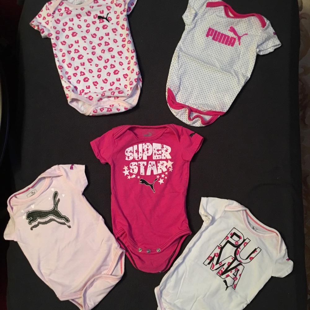 Infant Girl’s PUMA Onsies(Lot of 5)